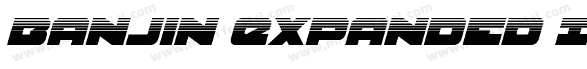 Banjin Expanded Italic字体转换
